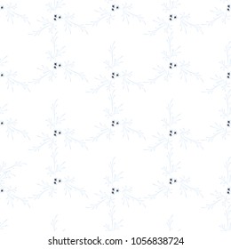 Little Floral Seamless Pattern with Pretty Daisy Flowers. Feminine Rapport for Linen, Textile, Fabric in Trendy Liberty Style. Colorful Seamless Pattern with Tiny Flowers. Vector Background.