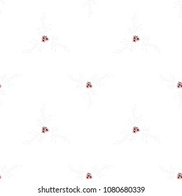 Little Floral Seamless Pattern with Pretty Daisy Flowers. Feminine Rapport for Linen, Fabric, Wallpaper in Trendy Rustic Style. Colorful Seamless Pattern with Tiny Flowers. Vector Background.