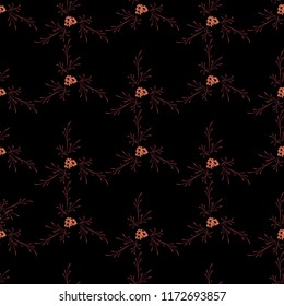 Little Floral Seamless Pattern with Pretty Daisy Flowers. Feminine Rapport for Linen, Textile, Fabric in Trendy Rustic Style. Colorful Seamless Pattern with Tiny Flowers. Vector Background.