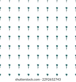 Little flower seamless pattern in naive art style. Decorative floral ornament wallpaper. Simple design for fabric, textile print, wrapping, cover. Vector illustration