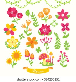Little Flower Vector Design Illustration