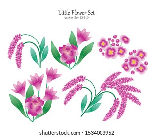 Little Flower Vector File EPS10 Package Set, Vector illustration design element