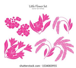 Little Flower Vector File EPS10 Package Set, Vector illustration design element