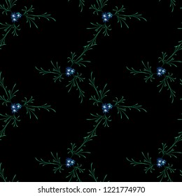 Little Flowers. Seamless Pattern with Cute Daisy Flowers. Feminine Rapport for Textile, Fabric, Wallpaper in Trendy Rustic Style. Colorful Seamless Pattern with Tiny Flowers. Vector Background.