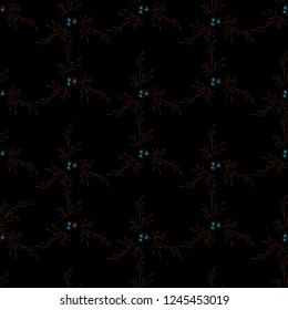 Little Flowers. Seamless Pattern with Delicate Daisy Flowers. Feminine Rapport for Linen, Fabric, Wallpaper in Trendy Liberty Style. Colorful Seamless Pattern with Tiny Flowers. Vector Background.