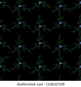 Little Flowers. Seamless Pattern with Gentle Daisy Flowers. Feminine Rapport for Linen, Fabric, Wallpaper in Trendy Liberty Style. Colorful Seamless Pattern with Tiny Flowers. Vector Background.