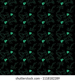 Little Flowers. Seamless Pattern with Pretty Daisy Flowers. Feminine Rapport for Linen, Textile, Wallpaper in Trendy Liberty Style. Colorful Seamless Pattern with Tiny Flowers. Vector Background.