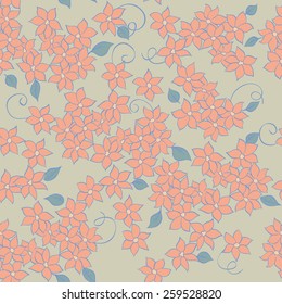 little flowers seamless textile pattern