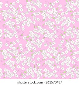 little flowers seamless textile pattern