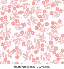 little flowers seamless vector pattern