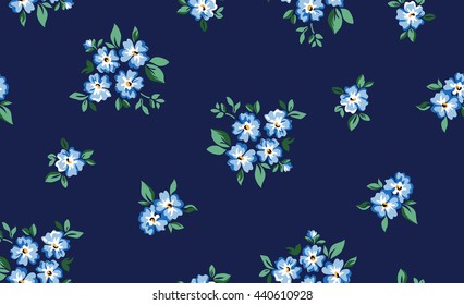 little forget me not flower print ~ seamless background