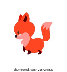 Little Fox Icon Cartoon Illustration Cute Stock Vector (Royalty Free ...