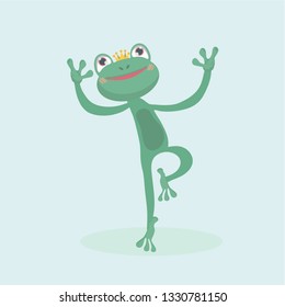 Little frog. Vector illustration of a cute little frog.