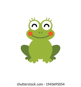Little frog. Vector illustration of a cute little frog.