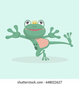 Little frog. Vector illustration of a cute little frog.