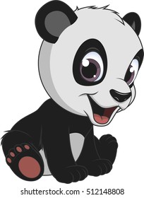 Little funny bear panda