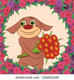 Little funny fantastic creatures. Vector illustration