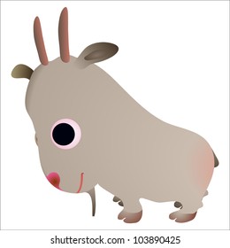 Little funny goat
