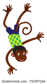 Little funny monkey