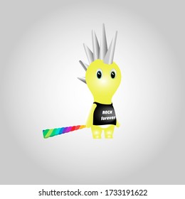 little funny rock vector fan