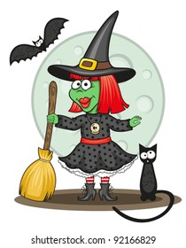 Little funny witch