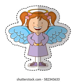 little girl angel character