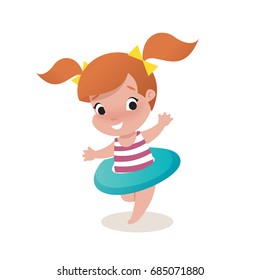 little girl child illustration