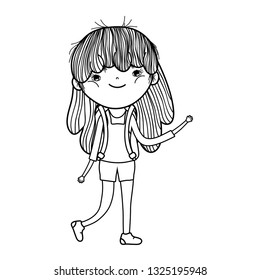 little girl cute character