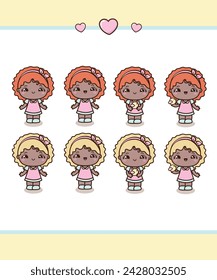 Little girl, cute girl, chibi girl, kawaii girl