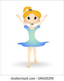 little girl dancing ballet
