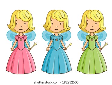 Little girl dressed as fairy