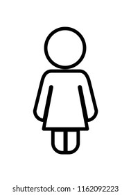 little girl figure silhouette