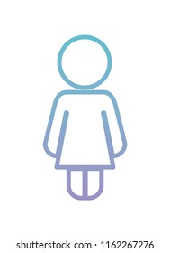 little girl figure silhouette