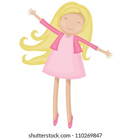 Little girl, full on joy