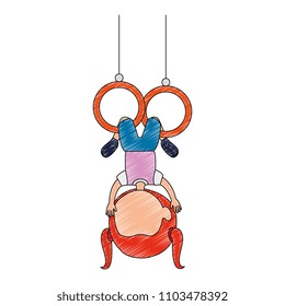 little girl hanging in the rings character