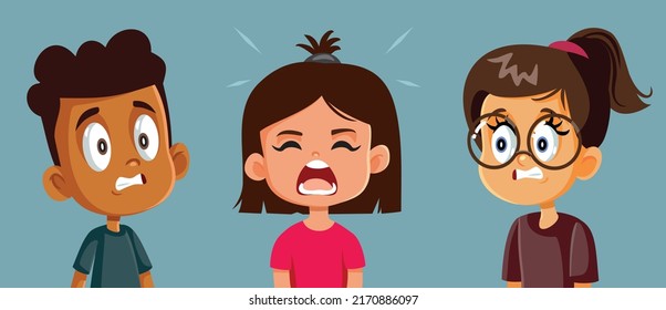 little-girl-having-meltdown-front-her-stock-vector-royalty-free