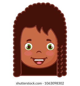 little girl head icon