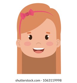 little girl head icon