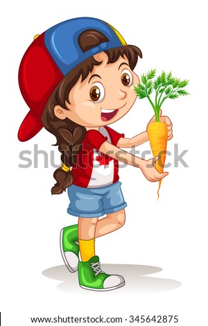 Similar – Image, Stock Photo Carrots from small organic farm. Kid farmer hold carrots