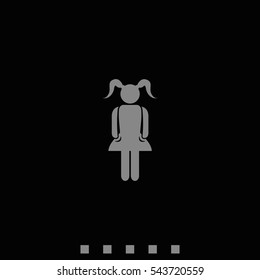 Little girl icon.