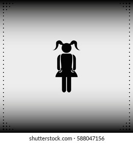 Little girl icon.