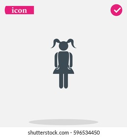 Little girl icon.