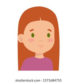 little girl kid character