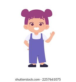 little Girl Kids. Children day illustration