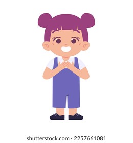 little Girl Kids. Children day illustration