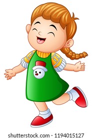 Little girl laughing and smiling