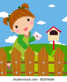 The little girl in the letter