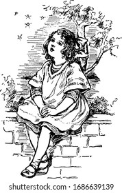 509 Little girl looking at stars Stock Illustrations, Images & Vectors ...