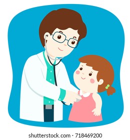 Little Boy On Medical Check Male Stock Vector (Royalty Free) 719861272 ...