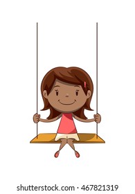 8,595 Girl on the swing cartoon Images, Stock Photos & Vectors ...